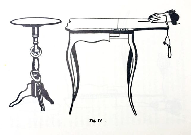 IIustração do livro Provas científicas da sobrevivência de J. K. Friedrich Zöllner, 